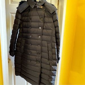Women’s Burberry Down Puffer with Fur